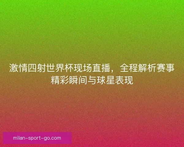 激情四射世界杯现场直播，全程解析赛事精彩瞬间与球星表现